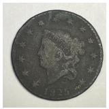 1825 Coronet Head Large Cent VG details
