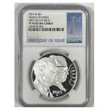 2015-W March Of Dimes Silver $1 1st Day NGC PF70