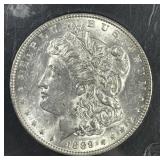 1889 Morgan Silver $1 About Uncirculated CH AU