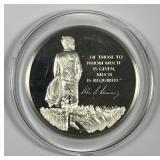 John F. Kennedy Large Sterling Silver 2 oz Medal