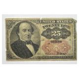 1874-75 5th Series 25c Fractional