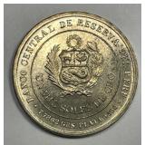 PERU: 1979 Silver 1000 Soles BU