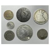 Eclectic Lot of Seven Old Type Coins #1