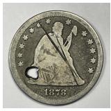 1878-CC Seated Liberty Silver Quarter Carson City