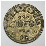 1898 Philadelphia PA  P.A.R.C Ward III Token