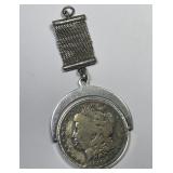 1891-O Morgan Silver Dollar Keychain