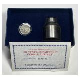 2002 Mississippi 25c Coin & Die Set US Mint Issued