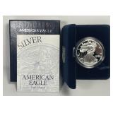 1998 Proof American Silver Eagle w/ Box & COA