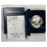 1997 Proof American Silver Eagle w/ Box & COA