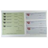 8 Royal Crown RC Cola Indy, IN Blank Checks Lot