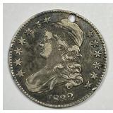 1832 Capped Bust Silver Half VF details