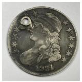 1831 Capped Bust Silver Half Fine details