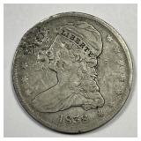1838 Capped Bust Silver Half VF details
