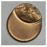 Lincoln Cent Struck 50% Off Center ERROR