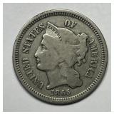 1865 Three Cent Nickel 3cN Very Good VG