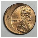 Lincoln Cent Struck 25% Off Center ERROR