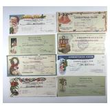 1925-1959 Lot of 8 Different Christmas Club Checks