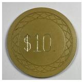 $10 European Health Spa Plastic Token 39mm