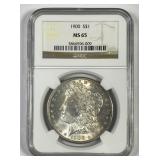 1900 Morgan Silver $1 Gem BU NGC MS65