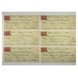 1898 Intl Trust Co Boston Checks w/Revenue