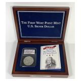1990 Gen. Eisenhower Silver Dollar in Case
