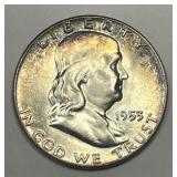 1953 Franklin Silver Half Brilliant Uncirculated