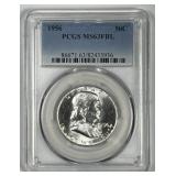 1956 Franklin Silver Half PCGS MS63 FBL