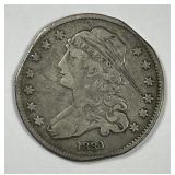 1831 Capped Bust Silver Quarter Fine F details