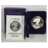 1987 Proof American Silver Eagle w/ Box & COA