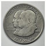 1923-S Monroe Commem Silver Half Very Fine VF