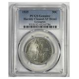 1925 Lexington Commem Silver Half PCGS XF details