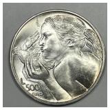 SAN MARINO: 1973 Silver 500 Lire BU