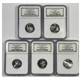 2002-S Silver Statehood Quarter Set NGC PF70 Cameo