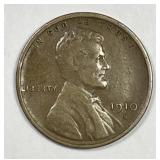 1910-S Lincoln Wheat Cent Very Good VG