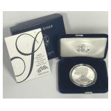 2008 Proof American Silver Eagle w/ Box & COA