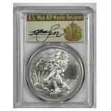 2017 Silver Eagle PCGS MS70 Cleveland Signed