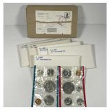 Five 1977 Uncirculated Mint Sets in Original Mail