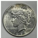 1926-S Peace Silver $1 About Uncirculated AU