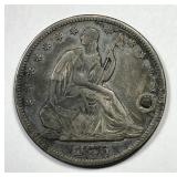 1876-CC Seated Liberty Silver Half VF details