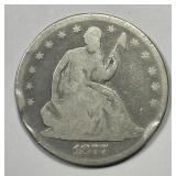 1877-S Seated Liberty Silver Half Good details