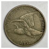 1857 Flying Eagle Cent Very Fine VF