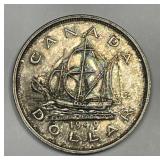 CANADA: 1949 Silver Dollar Uncirculated UNC