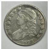 1828 Capped Bust Silver Half Fine details