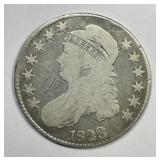 1823 Capped Bust Silver Half Good G details