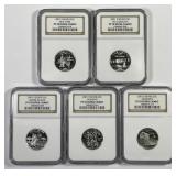 2001-S Silver Statehood Quarter Set NGC PF70 Cameo