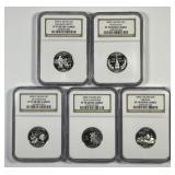 2000-S Silver Statehood Quarter Set NGC PF70 Cameo