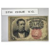 1874-76 5th Issue 10-Cent Fractional VG