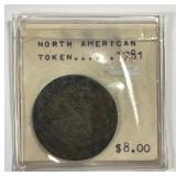 1781 North American Token Colonial