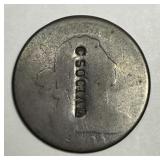 1803 Draped Bust Cent Counterstamped C. SOCIAL