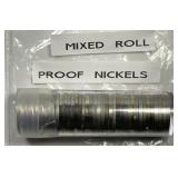 Mixed Date Proof Jefferson Nickel 40-Coin Roll